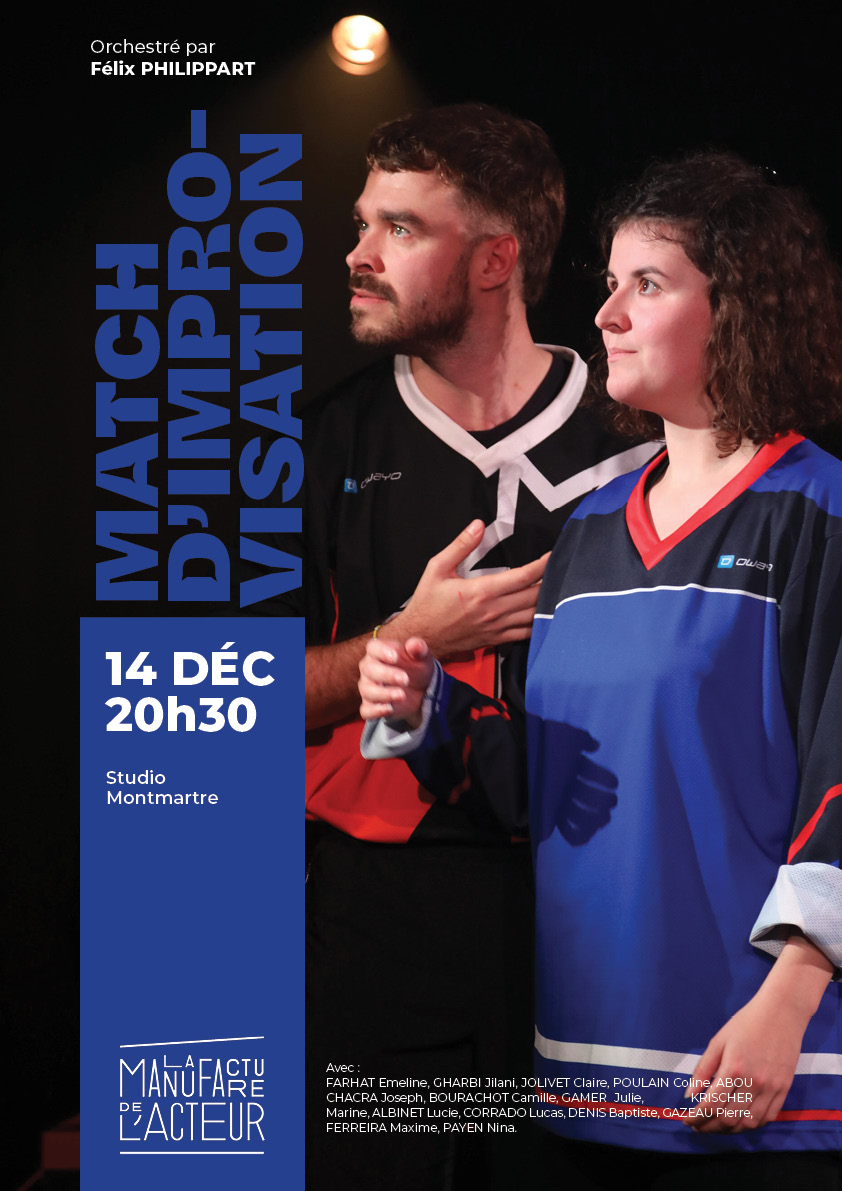 affiche match impro